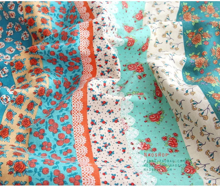 Lace stripe Illust Cut Cotton Linen Quilt Fabric, Charm Sewing Handmade Textile 1 Yard 100*145cm
Lace stripe Illust Cut Cotton Linen Quilt Fabric, Charm Sewing Handmade Textile 1 Yard 100*145cm