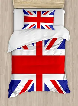 Union Jack Duvet Cover Set , Classic Traditional Flag United Kingdom Modern British Loyalty Symbol, 4 Piece Bedding Set
Union Jack Duvet Cover Set , Classic Traditional Flag United Kingdom Modern British Loyalty Symbol, 4 Piece Bedding Set