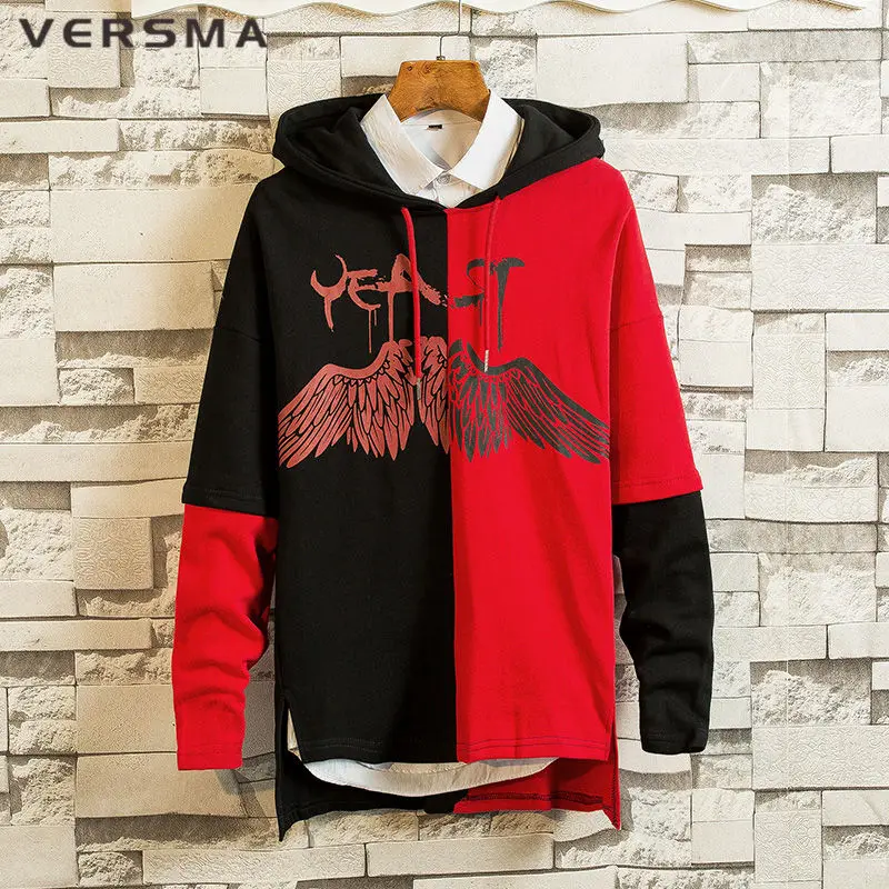 VERSMA Japanese Fashion Harajuku BF Hooded Clown Printed Patchwork Hoodies Men Unisex Hip Hop Streetwear Couple Sweatshrits Men
VERSMA Japanese Fashion Harajuku BF Hooded Clown Printed Patchwork Hoodies Men Unisex Hip Hop Streetwear Couple Sweatshrits Men