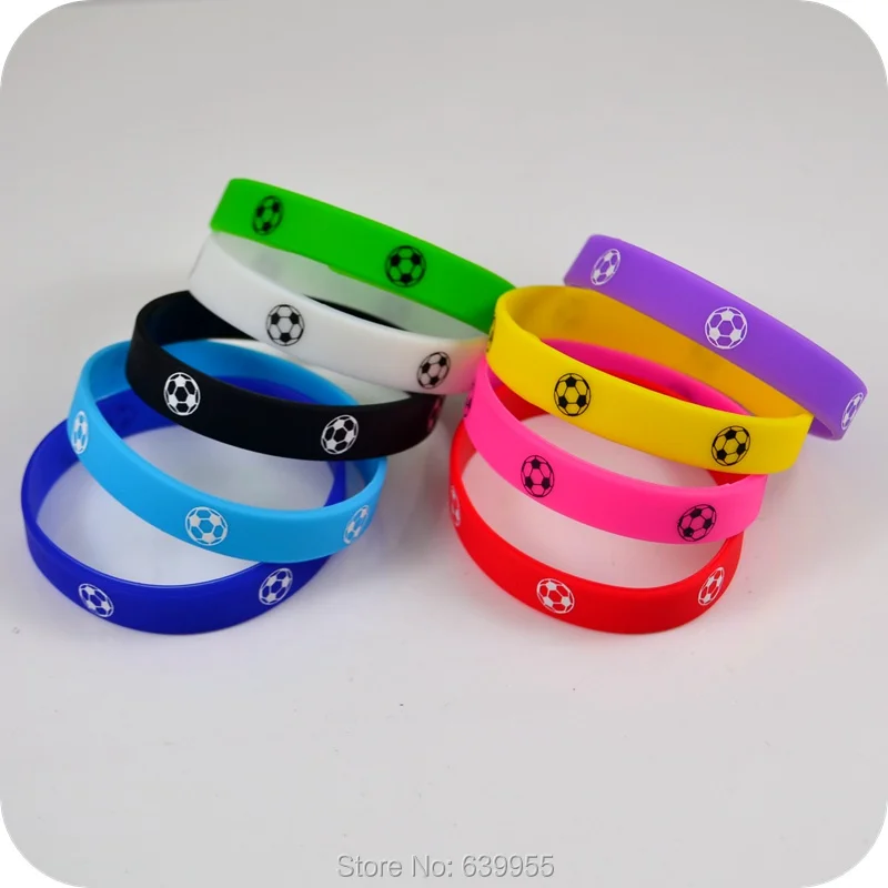 NEW 10x Football Soccer silicone bracelet bangle wristband Sport jewelry Part Gift
NEW 10x Football Soccer silicone bracelet bangle wristband Sport jewelry Part Gift