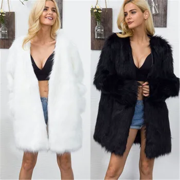 LANSHIFEI Faux Fur Coat Women Long Sleeve Thick Warm Fluffy Jackets Plus Size Coat Winter Women Black Fur Middle Long Coats T8
LANSHIFEI Faux Fur Coat Women Long Sleeve Thick Warm Fluffy Jackets Plus Size Coat Winter Women Black Fur Middle Long Coats T8