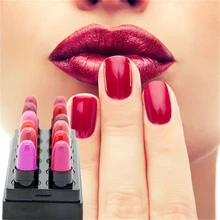 Pro Lipstik Gloss Tinggi Warna Bibir Bibir Krayon Warna Bibir 12 Warna Opsional untuk Wanita Lipstik Bibir Pensil Makeup(China)