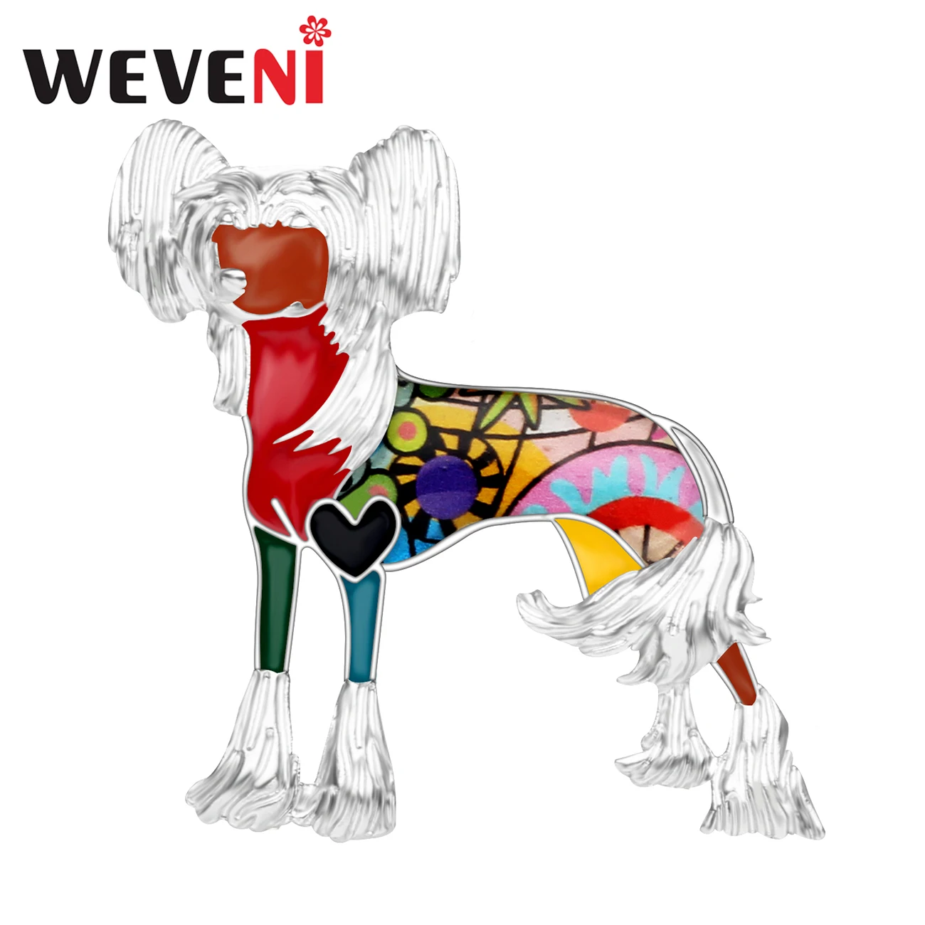 WEVENI Enamel Alloy Chinese Crested Dog Brooch Novelty Animal Clothese Jewelry Pin For Women Girls Pet Lovers Gift Accessories
WEVENI Enamel Alloy Chinese Crested Dog Brooch Novelty Animal Clothese Jewelry Pin For Women Girls Pet Lovers Gift Accessories