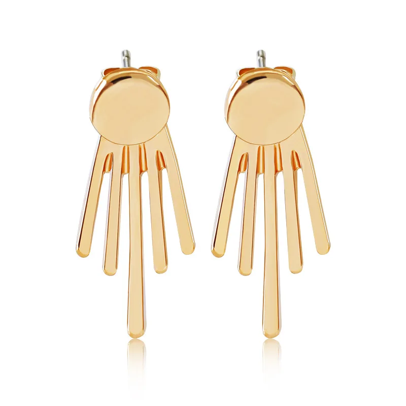 New Simple Punk Triangular Heart Geometric Metal Chain Tassels Ear Jewelry Earrings Vintage Long Chain Earring Wholesale
New Simple Punk Triangular Heart Geometric Metal Chain Tassels Ear Jewelry Earrings Vintage Long Chain Earring Wholesale