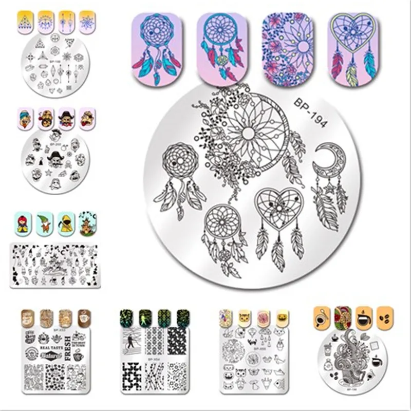 BORN PRETTY Stencils for Nails Geometry Stripes Cat Tiger Fire Flower Nail Print Manicure DIY Stamping Plates
BORN PRETTY Stencils for Nails Geometry Stripes Cat Tiger Fire Flower Nail Print Manicure DIY Stamping Plates