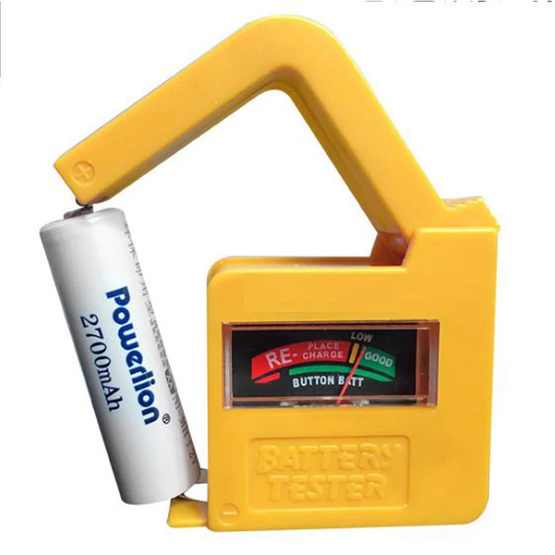 Portable Handheld Design Cell Battery Checker Universal Button Volt AA/AAA/C/D/18650/9V/1.5V Sizes Tester Voltage Meter Tools
Portable Handheld Design Cell Battery Checker Universal Button Volt AA/AAA/C/D/18650/9V/1.5V Sizes Tester Voltage Meter Tools