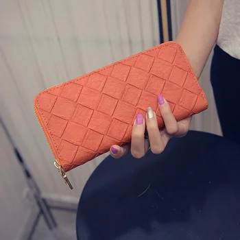 ALIEME Wallet Women Zipper Long Ladies Wallet Purse PU Leather Diamond Lattice Women Wallets Card Holder Clutch Money Purse 91
ALIEME Wallet Women Zipper Long Ladies Wallet Purse PU Leather Diamond Lattice Women Wallets Card Holder Clutch Money Purse 91