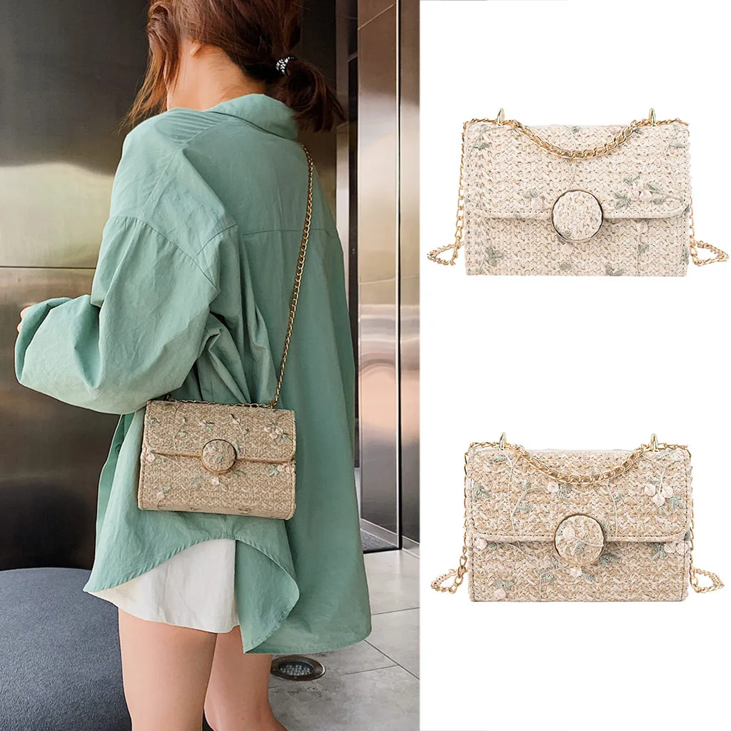 Leather Hardware Buckle Straw Bags 2019 INS New Fashion Rattan Bag Portable Bamboo Woven Bag Beach Holiday Bag Bolsa Feminina
Leather Hardware Buckle Straw Bags 2019 INS New Fashion Rattan Bag Portable Bamboo Woven Bag Beach Holiday Bag Bolsa Feminina