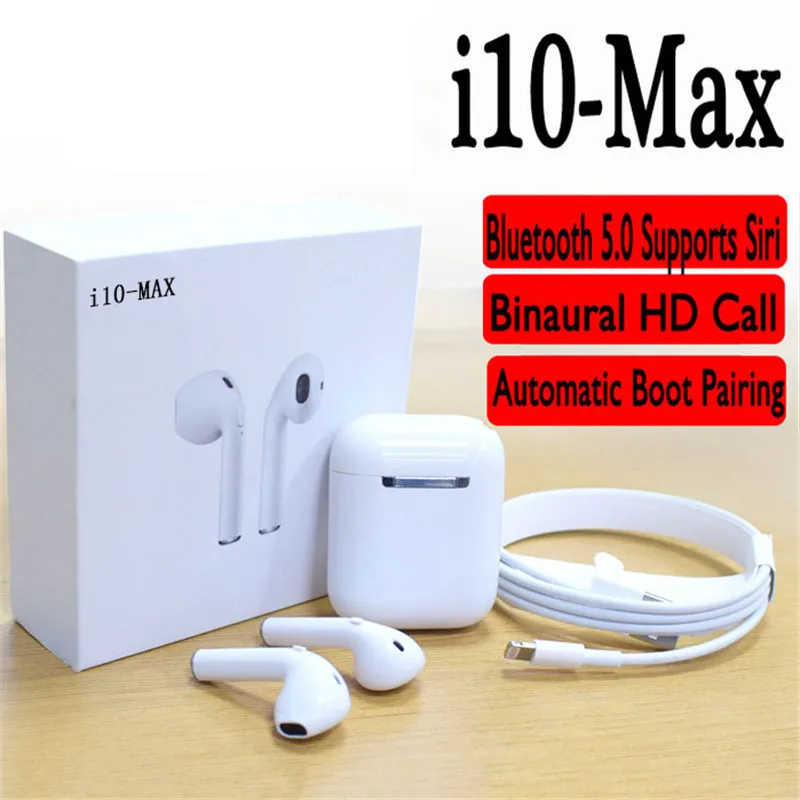 i10 MAX Bluetooth Earphones With Mic Wireless Bluetooth Headphone Headsets In-ear Earbuds For Air pods With Charging Box
i10 MAX Bluetooth Earphones With Mic Wireless Bluetooth Headphone Headsets In-ear Earbuds For Air pods With Charging Box
