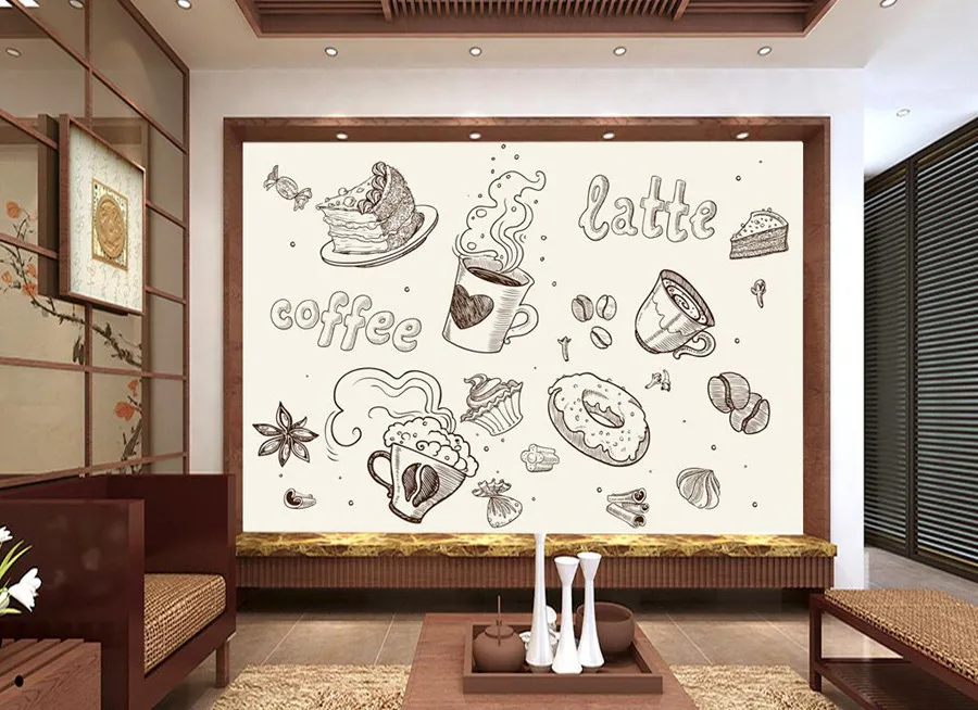 Custom large murals,Line drawing Cafe murals wallpaper,restaurant coffee shop living room sofa tv wall bedroom papel de parede
Custom large murals,Line drawing Cafe murals wallpaper,restaurant coffee shop living room sofa tv wall bedroom papel de parede
