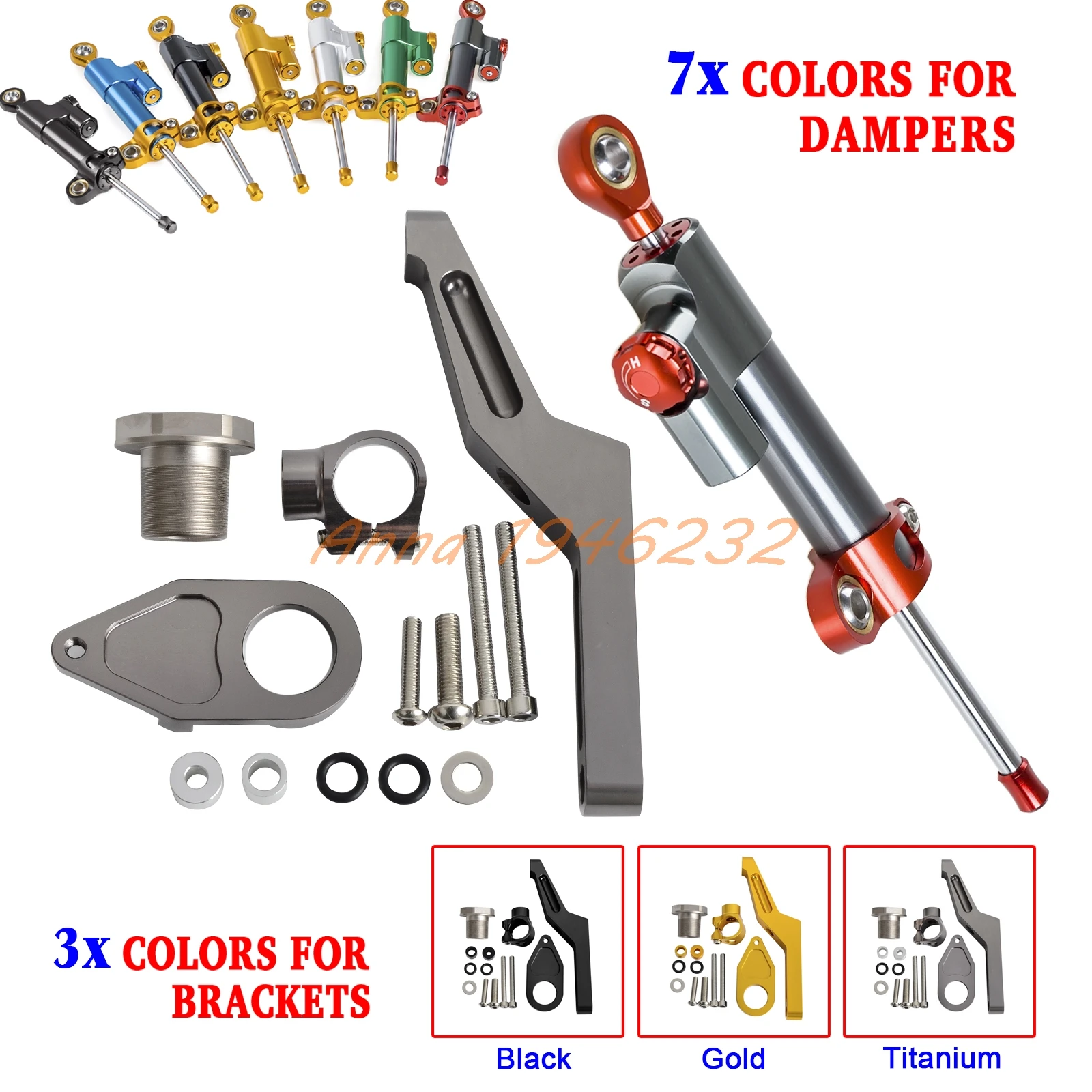Motorcycle CNC Steering Damper Stabilizer & Bracket For Kawasaki Ninja ZX6R ABS ZX636 2013 2014 2015 2016
Motorcycle CNC Steering Damper Stabilizer & Bracket For Kawasaki Ninja ZX6R ABS ZX636 2013 2014 2015 2016