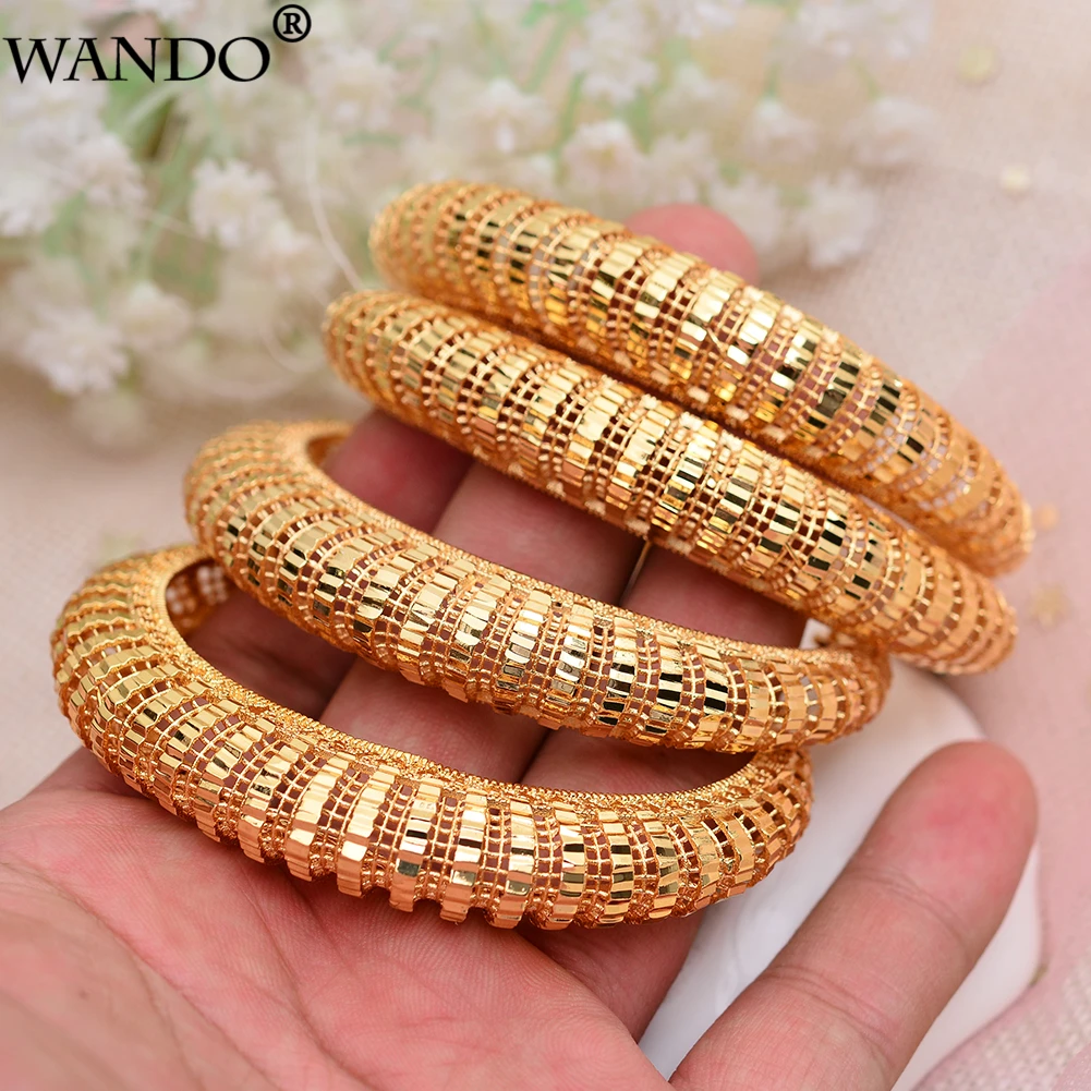WANDO 4Pcs Fashion Dubai Gold Jewelry Gold Color wedding Bangles For Ethiopian Bangles&Bracelets Ethiopian Jewelry Bangles Gift
WANDO 4Pcs Fashion Dubai Gold Jewelry Gold Color wedding Bangles For Ethiopian Bangles&Bracelets Ethiopian Jewelry Bangles Gift