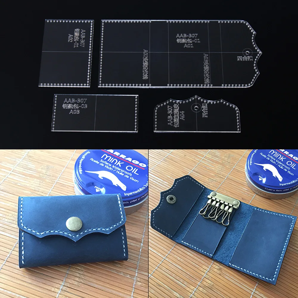 DIY Leather Acrylic Template Pattern Drawing Handmade Leather Goods Tool For Bag Key Case Wallet 10.5*7.5 CM
DIY Leather Acrylic Template Pattern Drawing Handmade Leather Goods Tool For Bag Key Case Wallet 10.5*7.5 CM