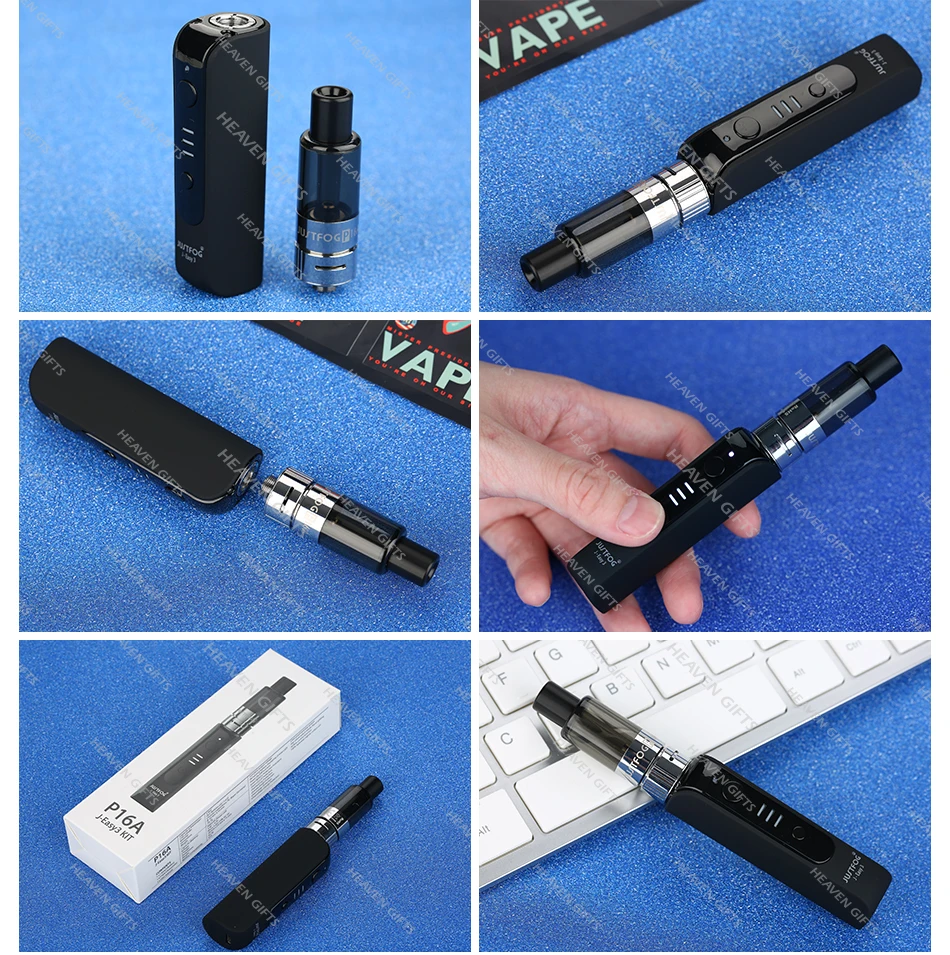 Hot Original JUSTFOG P16A VV Starter Kit with 900mAh J-Easy 3 Battery & 1.9ml P16A Clearomizer Vape Kit Vs JUSTFOG Q16 / MINIFIT