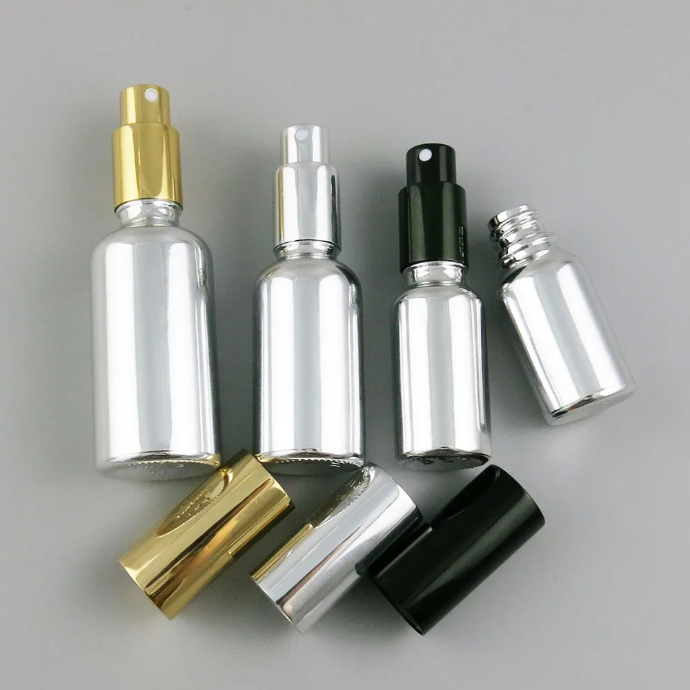 200 X High Quality Refillable Silver Glass Perfume Bottle With Gold Black Silver 5ml 10ml 20ml 30ml 50ml 100ml with Mist Spray
200 X High Quality Refillable Silver Glass Perfume Bottle With Gold Black Silver 5ml 10ml 20ml 30ml 50ml 100ml with Mist Spray