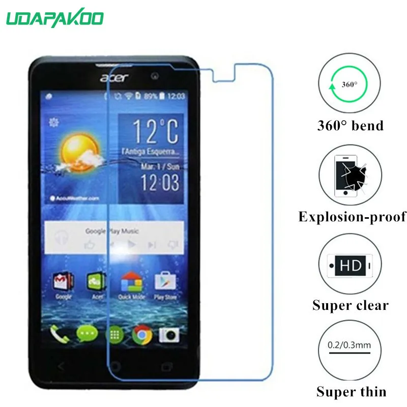 

soft glass film for Acer Liquid Jade S55 Jade Plus Z500 Z410 M220 Z520 Nano Explosion-proof glass Screen Protector