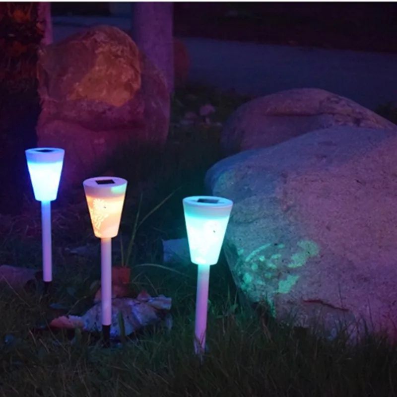 

Solar Night Light Lawn Light 2V 40MA LED Colorful Spotlight Spotlight Landscape Garden Courtyard Path Outdoor Grounded Sun Light