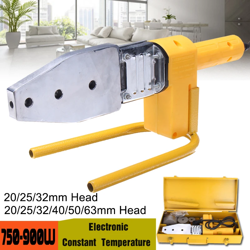 1000W Tube Welding Machine PPR PE PP Pipe Welding Constant Temperature For Plastic Pipes With 20-63mm Welding Heads/Adapter/Box
1000W Tube Welding Machine PPR PE PP Pipe Welding Constant Temperature For Plastic Pipes With 20-63mm Welding Heads/Adapter/Box