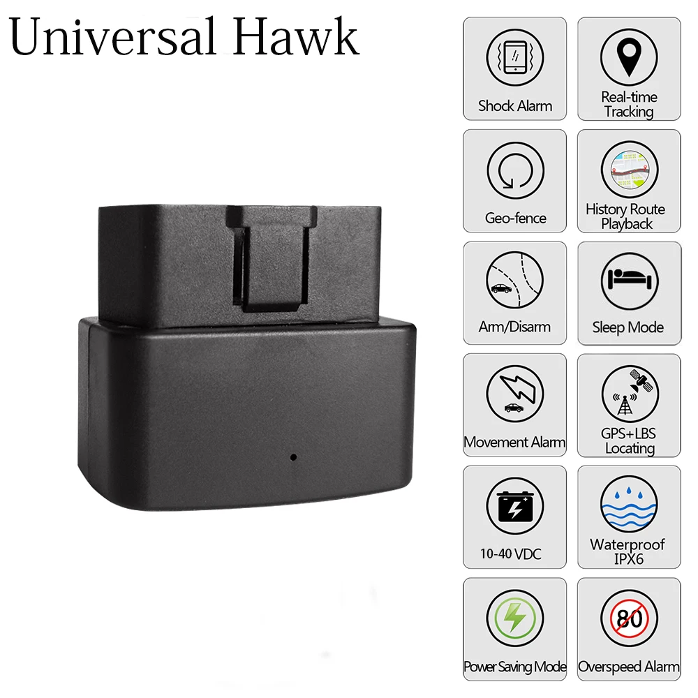 OBD GPS Tracker OBDII Car GPS Locator OBD2 GPS Tracking Vibration Power Off Alert Lifetime Platform Support App
OBD GPS Tracker OBDII Car GPS Locator OBD2 GPS Tracking Vibration Power Off Alert Lifetime Platform Support App