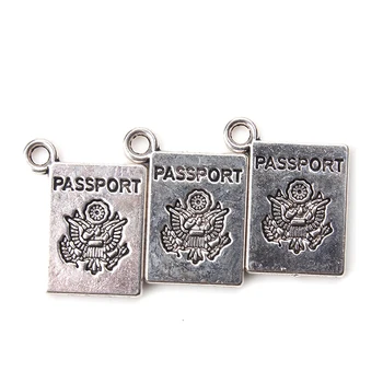10pc/lot 18mm x 11.5 Passport Charms Antique Silver Color diy necklaces & pendants jewelry accessories findings making
10pc/lot 18mm x 11.5 Passport Charms Antique Silver Color diy necklaces & pendants jewelry accessories findings making