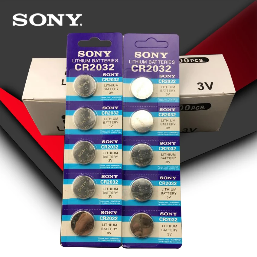 200pcs/lot SONY Original cr2032 Button Cell Batteries 3V Coin Lithium Battery For Watch Remote Control Calculator cr2032
200pcs/lot SONY Original cr2032 Button Cell Batteries 3V Coin Lithium Battery For Watch Remote Control Calculator cr2032