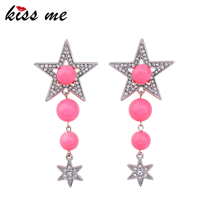 KISS ME Red Acrylic Rounds Rhinestone Pentagram Big Earrings Trendy Women Drop Earrings Fashion Jewelry
KISS ME Red Acrylic Rounds Rhinestone Pentagram Big Earrings Trendy Women Drop Earrings Fashion Jewelry
