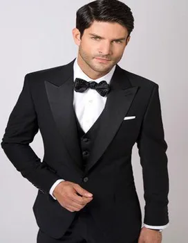 2020 Custom Design Black Slim Fit Groom Tuxedos Best Men's Wedding Dress Terno Slim Fit Holiday Suit(Jacket+pants+vest)
2020 Custom Design Black Slim Fit Groom Tuxedos Best Men's Wedding Dress Terno Slim Fit Holiday Suit(Jacket+pants+vest)