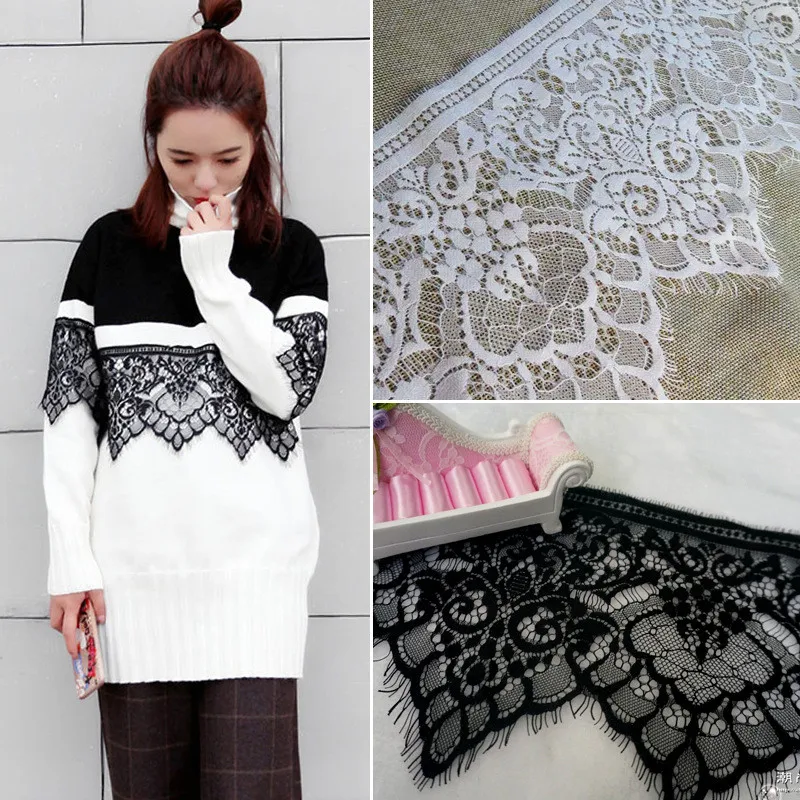 3yards/lot Eyelash Lace width 18cm Lace Ribbon DIY Embroidered Net Lace Trim Fabric For Sewing Decoration Nylon Lace Sewing
3yards/lot Eyelash Lace width 18cm Lace Ribbon DIY Embroidered Net Lace Trim Fabric For Sewing Decoration Nylon Lace Sewing