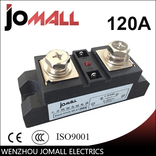 120A Input 70-280VAC;Output 24-480VAC Industrial SSR Single phase Solid State Relay
120A Input 70-280VAC;Output 24-480VAC Industrial SSR Single phase Solid State Relay