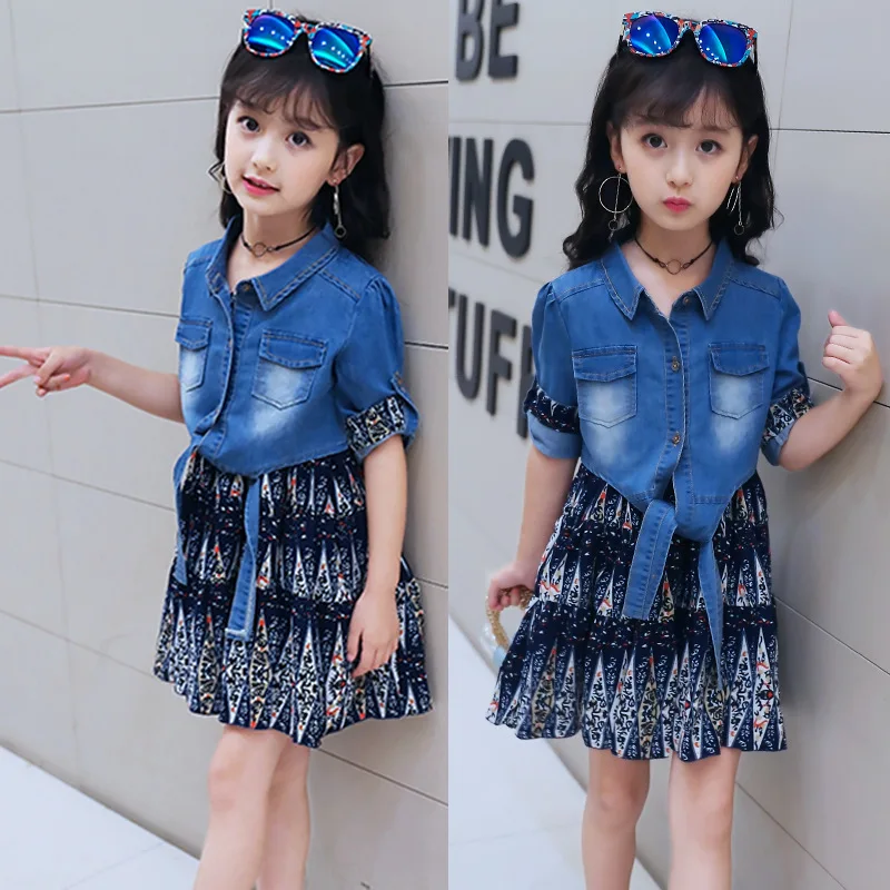 2019 Spring Kids Clothes Girls Denim Floral Dresses Jacket For Girls Children Clothes Sets Kids Fashion Girls Clothes Set Korean
2019 Spring Kids Clothes Girls Denim Floral Dresses Jacket For Girls Children Clothes Sets Kids Fashion Girls Clothes Set Korean
