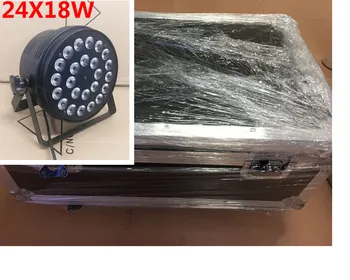 8 unids 24x18 W LED Par Luces con 1 flight case 6in1 rgbwa uv llevo la luz de par
8 unids 24x18 W LED Par Luces con 1 flight case 6in1 rgbwa uv llevo la luz de par