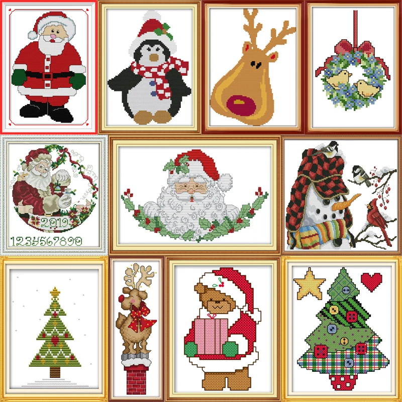 Joy Sunday Christmas Collection Patterns DIY Hand Made Cross Stitch kit DMC 11ct 14ct Embroidery Home Decoration Send Gift
Joy Sunday Christmas Collection Patterns DIY Hand Made Cross Stitch kit DMC 11ct 14ct Embroidery Home Decoration Send Gift