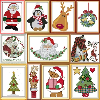Joy Sunday Christmas Collection Patterns DIY Hand Made Cross Stitch kit DMC 11ct 14ct Embroidery Home Decoration Send Gift
Joy Sunday Christmas Collection Patterns DIY Hand Made Cross Stitch kit DMC 11ct 14ct Embroidery Home Decoration Send Gift
