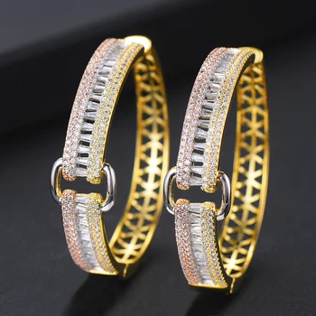 GODKI Luxury Belt Geometry Cubic Zircon Statement Big Hoop Earring For Women Wedding DUBAI Bridal Round Circle Hoop Earring 2019
GODKI Luxury Belt Geometry Cubic Zircon Statement Big Hoop Earring For Women Wedding DUBAI Bridal Round Circle Hoop Earring 2019