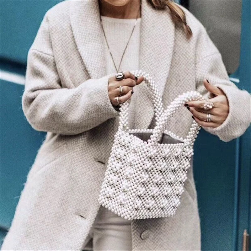 M MISM 2019 INS Style Knitted Pearls Bag For Women Girls Romantic Luxury Crystal Beading Handbag Purse Wallet Telephone Keys
M MISM 2019 INS Style Knitted Pearls Bag For Women Girls Romantic Luxury Crystal Beading Handbag Purse Wallet Telephone Keys