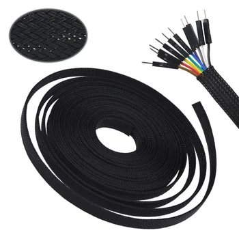 33ft-10m Black 4 6 8 10 12 14 16mm Braid PET Expandable Sleeving High Density Sheathing Plaited Cable Sleeves Fabric Cable
33ft-10m Black 4 6 8 10 12 14 16mm Braid PET Expandable Sleeving High Density Sheathing Plaited Cable Sleeves Fabric Cable
