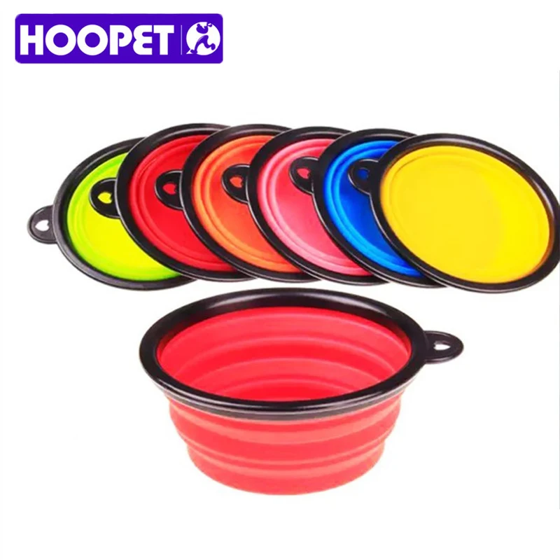 Pet Dog Cat Travel Bowl Collapsible Plastic Rubber Feeding Water Dish Feeder Portable Goods Supplies Dropshipping | Дом и сад