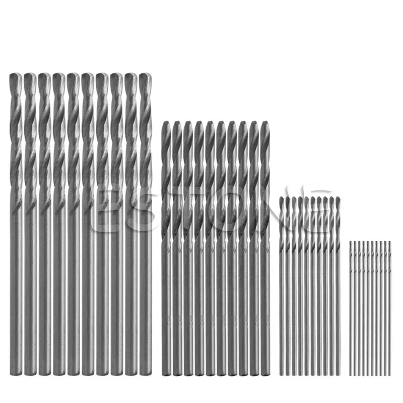 40Pcs Mini Drill HSS Bit 0.5mm-2.0mm Straight Shank PCB Twist Drill Bits Set H02