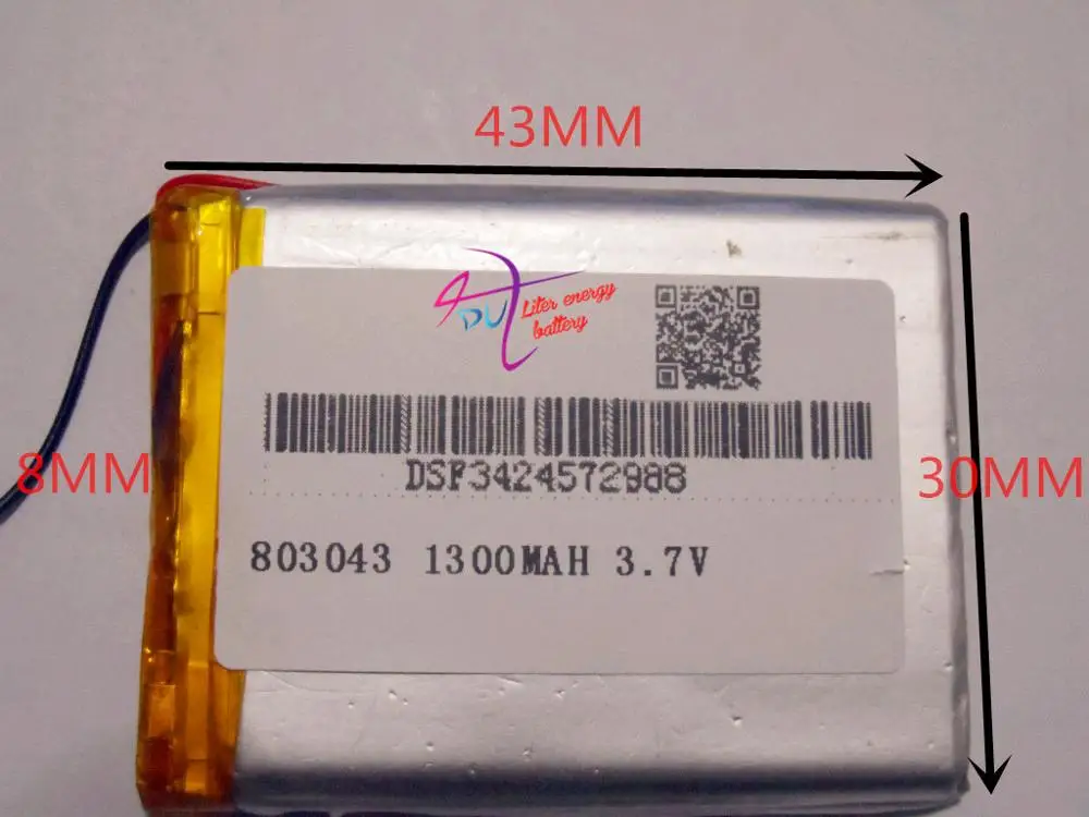 best battery brand 3.7V lithium polymer battery 803043 083043 MP4 Bluetooth small sound 1300MAH
best battery brand 3.7V lithium polymer battery 803043 083043 MP4 Bluetooth small sound 1300MAH