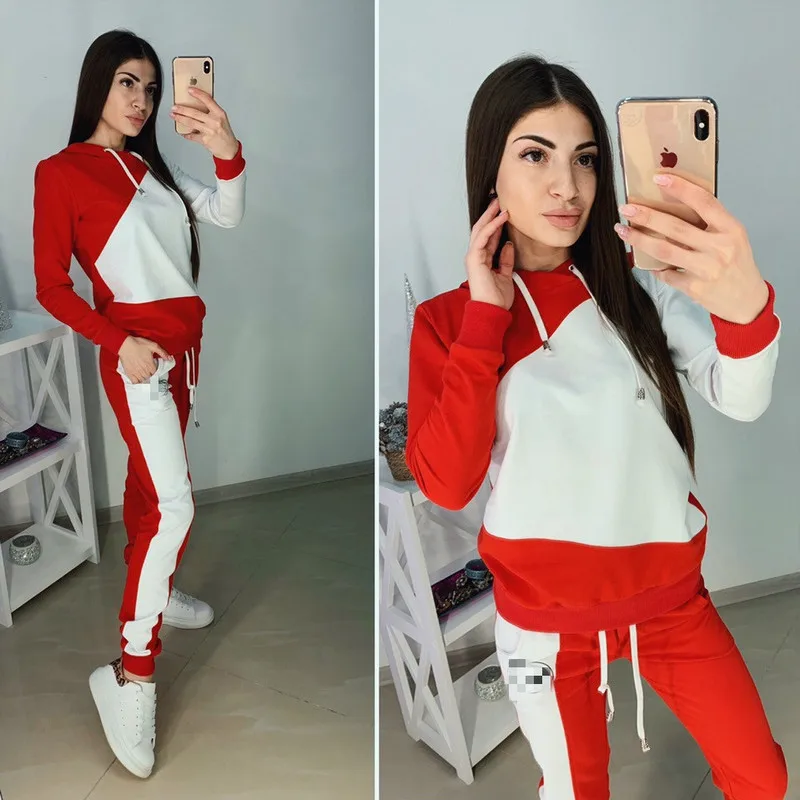 2019 Spring Autumn Tracksuit Long Sleeve Hooded Sweatshirts 2 Piece Set Casual Sportwear Suit Women Jogger Sweatpants Tracksuit
2019 Spring Autumn Tracksuit Long Sleeve Hooded Sweatshirts 2 Piece Set Casual Sportwear Suit Women Jogger Sweatpants Tracksuit