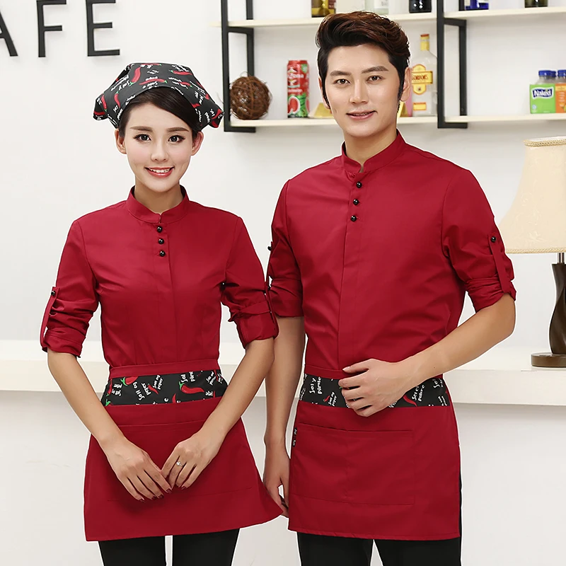 L-4XL Plus size Long Sleeve Uniform Shirt+Apron 2pcs Set Hotpot Restaurant Waitress Workwear Tea House Autumn/Winter Uniforms
L-4XL Plus size Long Sleeve Uniform Shirt+Apron 2pcs Set Hotpot Restaurant Waitress Workwear Tea House Autumn/Winter Uniforms