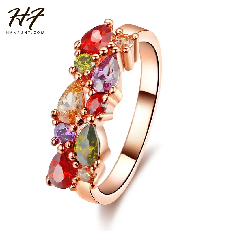Colored Stone Rose Gold Color Cubic Zircon Crystal Engagement Ring Jewelry For Women Wedding Xmas Gift R484
Colored Stone Rose Gold Color Cubic Zircon Crystal Engagement Ring Jewelry For Women Wedding Xmas Gift R484
