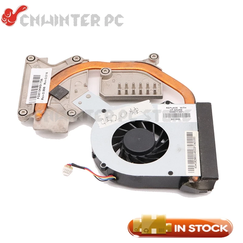 NOKOTION 598677-001 Radiator for HP Probook 4520S Laptop CPU GPU cooling fan heatsink tested 
NOKOTION 598677-001 Radiator for HP Probook 4520S Laptop CPU GPU cooling fan heatsink tested