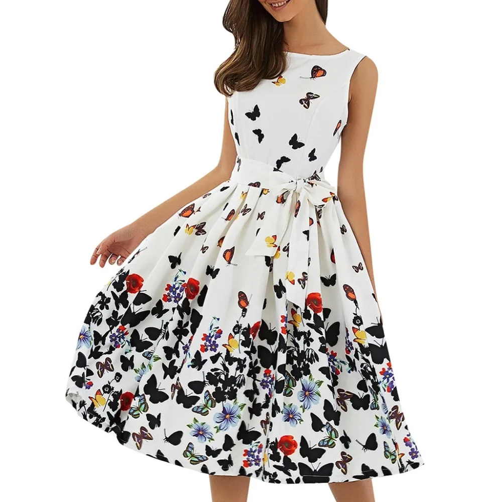 Plus Size Elegant Women Summer Sleeveless Dresses Slim Zip Up Te Belt Vintage Floral Butterly Print Dress Night Party Clothing
Plus Size Elegant Women Summer Sleeveless Dresses Slim Zip Up Te Belt Vintage Floral Butterly Print Dress Night Party Clothing