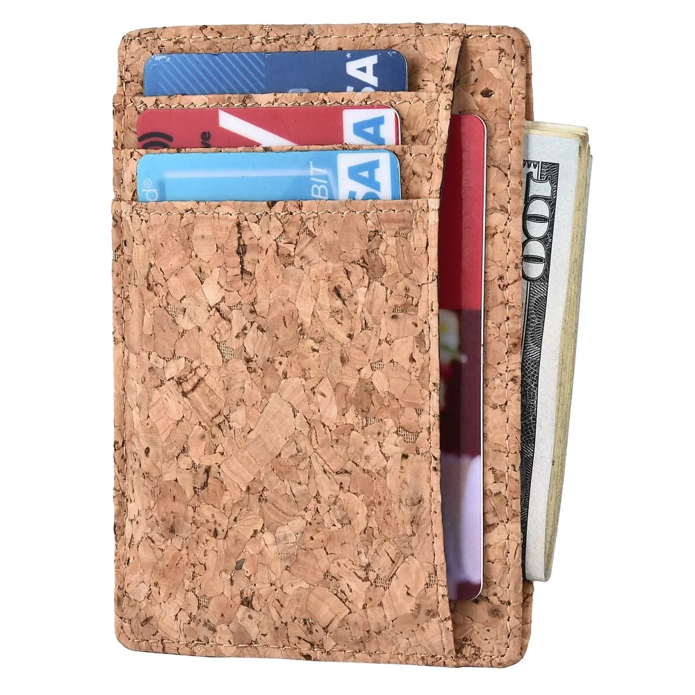 Slim Wallet RFID Front Pocket Red Wine Cork Fabric Vegan Leather Wallet Minimalist Secure Thin Credit Card Holder
Slim Wallet RFID Front Pocket Red Wine Cork Fabric Vegan Leather Wallet Minimalist Secure Thin Credit Card Holder