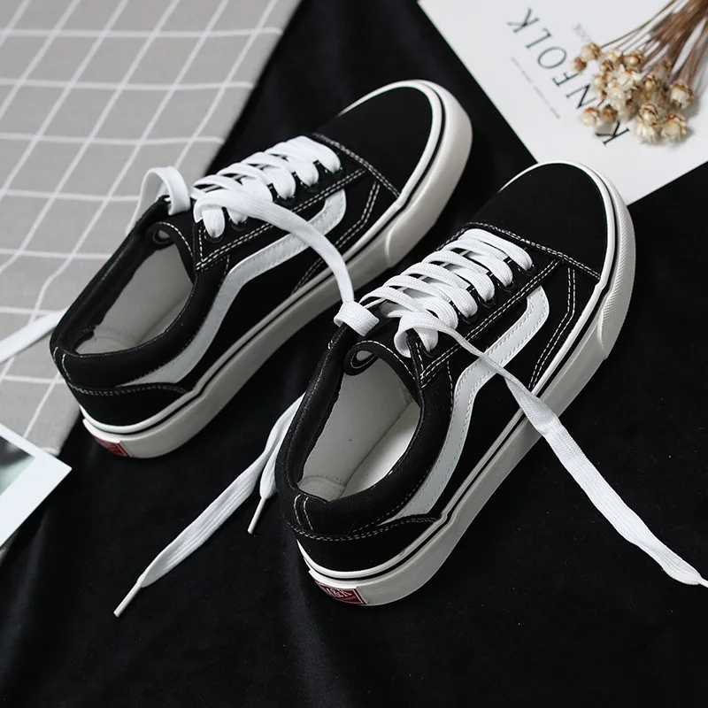 Canvas shoes for women Lace-up Black Girl Shoes Superstar Sneakers Shallow Sweing zapatillas mujer Stripe Flat shoe
Canvas shoes for women Lace-up Black Girl Shoes Superstar Sneakers Shallow Sweing zapatillas mujer Stripe Flat shoe