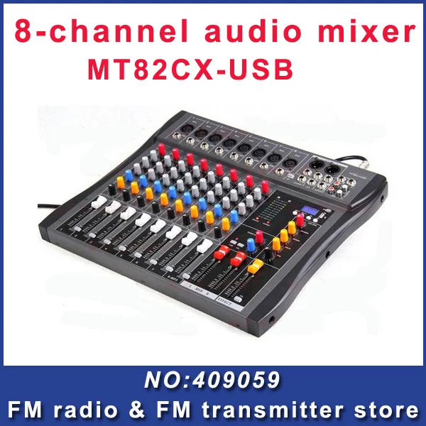 Fmuser MT82CX-USB professional digital audio Mixer stage 8-channel audio mixer with 3.5 mm stereo Free Shipping
Fmuser MT82CX-USB professional digital audio Mixer stage 8-channel audio mixer with 3.5 mm stereo Free Shipping