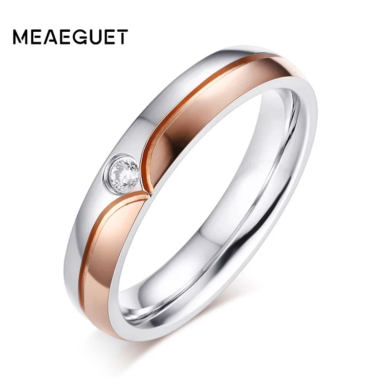 Rose Gold Color Curve CZ Stone Wedding Rings For Women High Polished Wedding Bands Accessories USA Size
Rose Gold Color Curve CZ Stone Wedding Rings For Women High Polished Wedding Bands Accessories USA Size