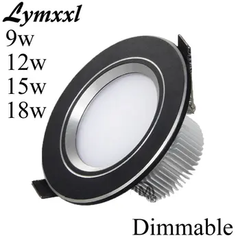Black Shell Led Recessed Downlight Dimmable 9w 12w 15w 18w Led Light For home AC 90-260V led down light with Drivers
Black Shell Led Recessed Downlight Dimmable 9w 12w 15w 18w Led Light For home AC 90-260V led down light with Drivers