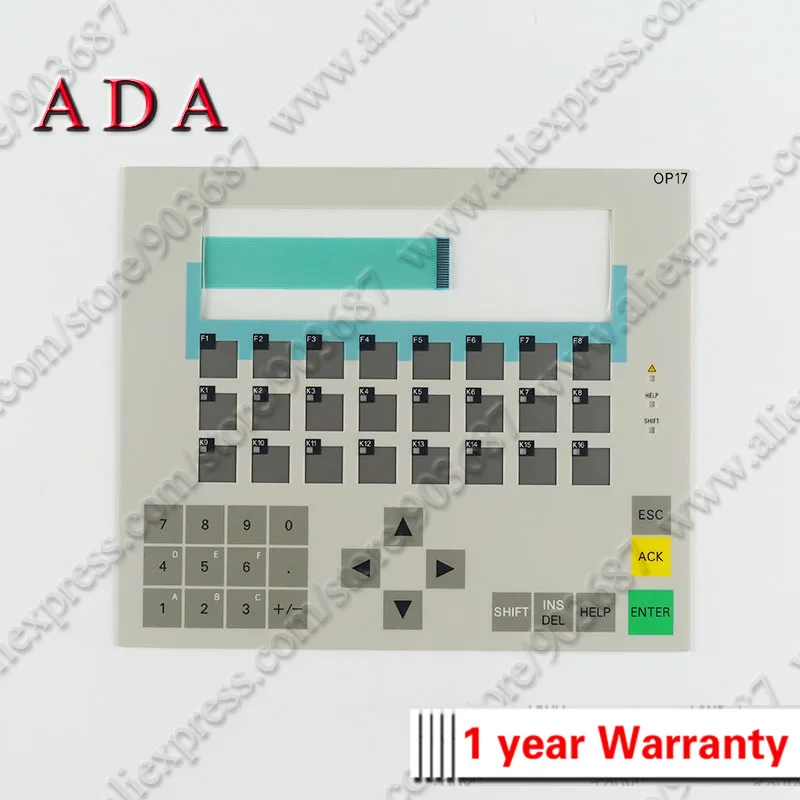 6AV3617-1JC20-0AX0 OP17 DP Membrane Keypad Switch for 6AV3 617-1JC20-0AX0 OP17 DP Membrane Keyboard
6AV3617-1JC20-0AX0 OP17 DP Membrane Keypad Switch for 6AV3 617-1JC20-0AX0 OP17 DP Membrane Keyboard